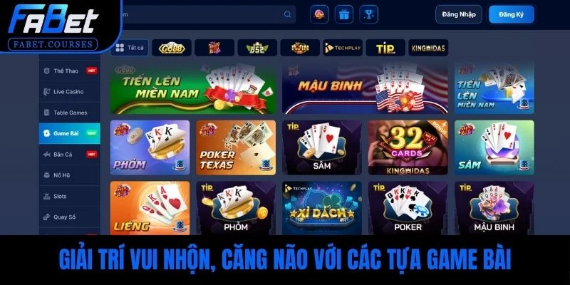Giải trí vui nhộn, căng não với các tựa game bài