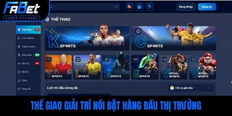 Thể giao giải trí nổi bật hàng đầu thị trường